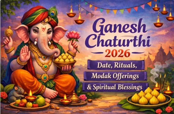 ಗಣೇಶ ಚತುರ್ಥಿ 2026: ದಿನಾಂಕ, ಪೂಜಾ ವಿಧಾನ, ಮೋದಕ ಮತ್ತು ಮಹತ್ವ — ಹಬ್ಬಗಳು